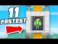 11 Fastest Elevator Designs Ever in Minecraft 1.15!