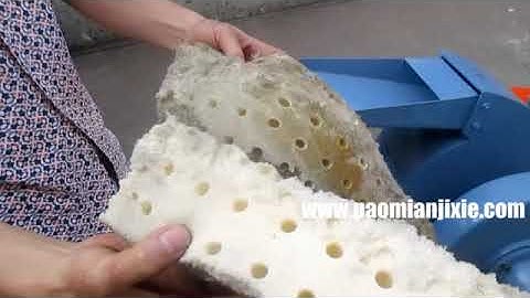 latex foam or memory foam shredder -small crusher