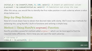 How to Find the Index Position of Values Less Than Zero in a Subarray?