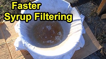 Making Maple Syrup - Saving Time By Filtering "Near Syrup"