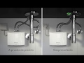 MBH - Calentador eléctrico instantáneo mini para lavabo - instalación