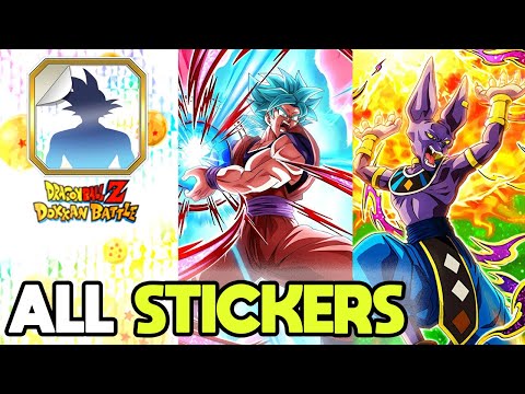 ALL SPECIAL STICKERS IN DOKKAN BATTLE (Updated July 2020) Dragon Ball Z Dokkan Battle