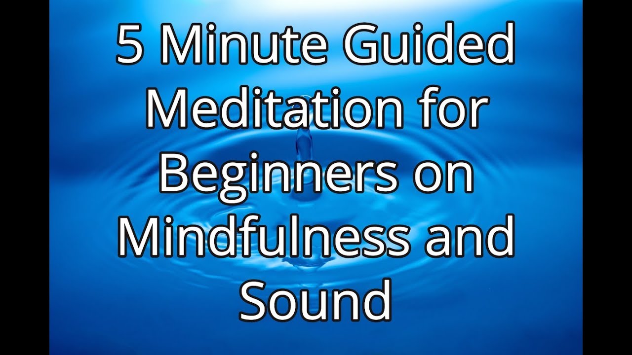 5 Minute Guided Meditation for Beginners on Mindfulness and Sound - YouTube