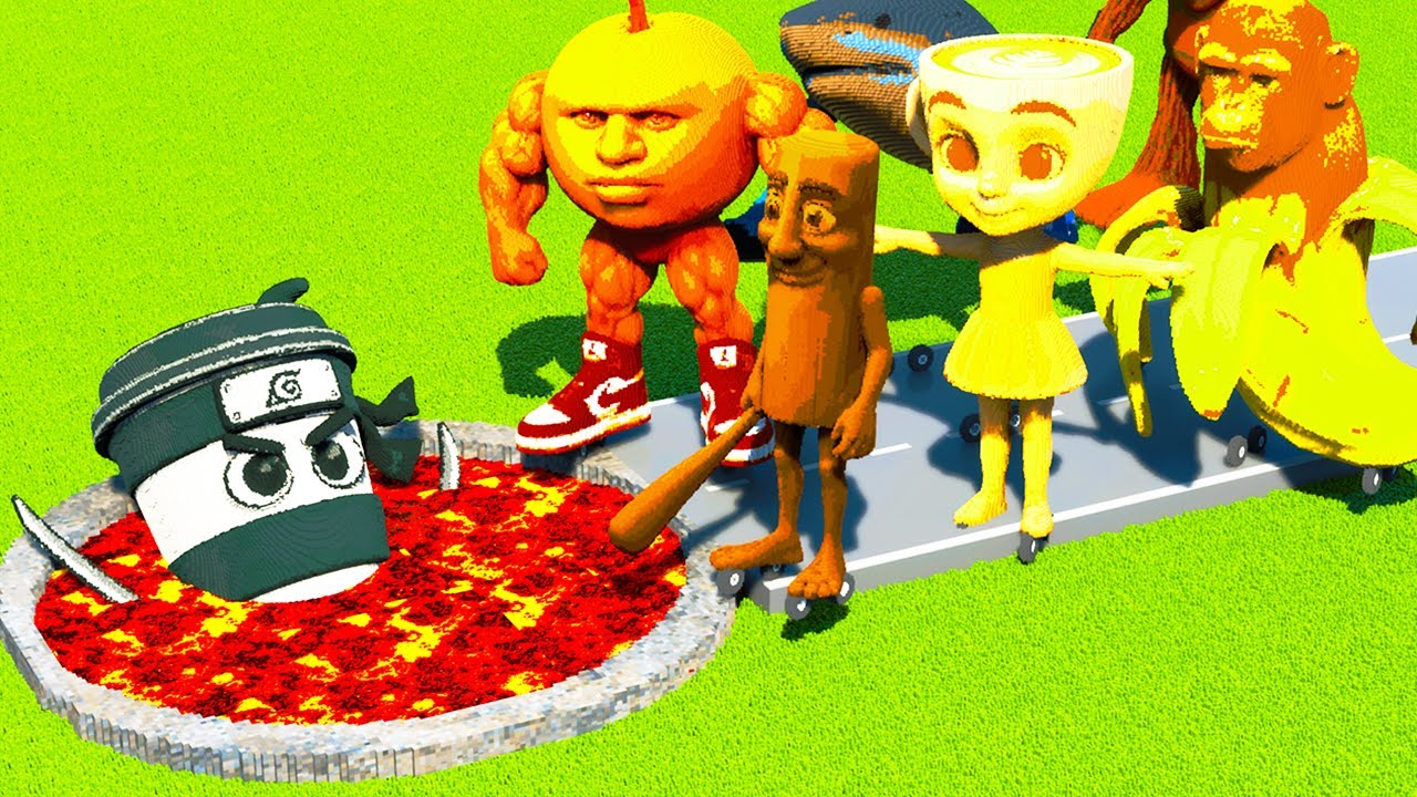 ITALIAN BRAINROT CARS vs LAVA PITS in Teardown