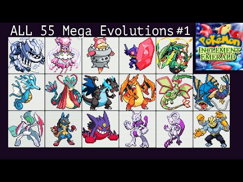 All Mega Evolutions - Pokemon Inclement Emerald
