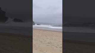 Nazaré Waves Are Getting SCARIER 😳🌊 #nazaré #peacefulwaves #beach #bigwavesurfing