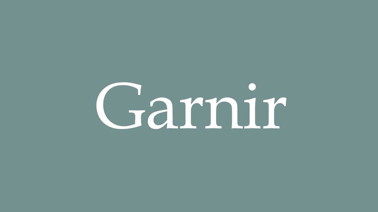 How to Pronounce ''Garnir'' (Garnish) Correctly in French YouTube