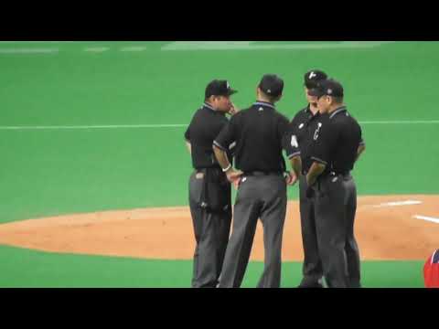 甲斐 ホームラン リクエスト ビデオ判定