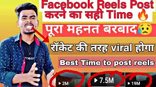 Best time to post facebook reels | Best time to post reels | best time to reels upload | reels time