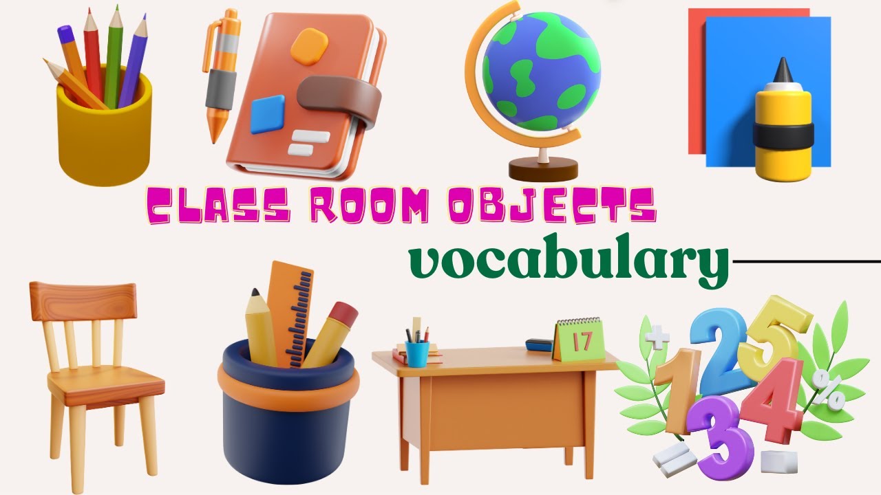 Things in the class room | Class room vocabulary| English practice for ...