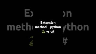 Extension method - python vs c#