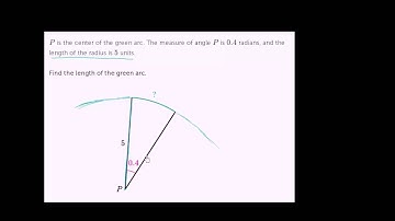 Finding arc length from radian angle measure