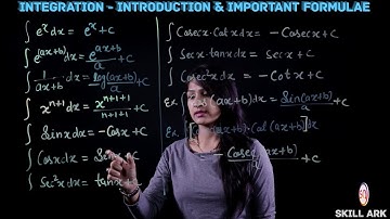Basic of Integration Calculus - Formulas and Rules (Lect.1)