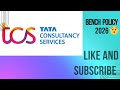 TCS Bench Policy Explained | Truth Every Employee Must Know⚠️TCS Bench Reality 😨 #tcs #shorts #viral