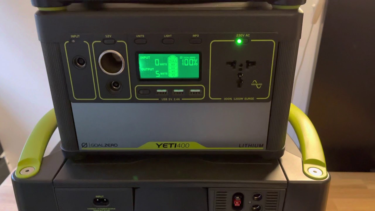 Goal Zero 1400 Lithium, 500X, 400 Lithium, 200X and 100ac size comparison (no speech)