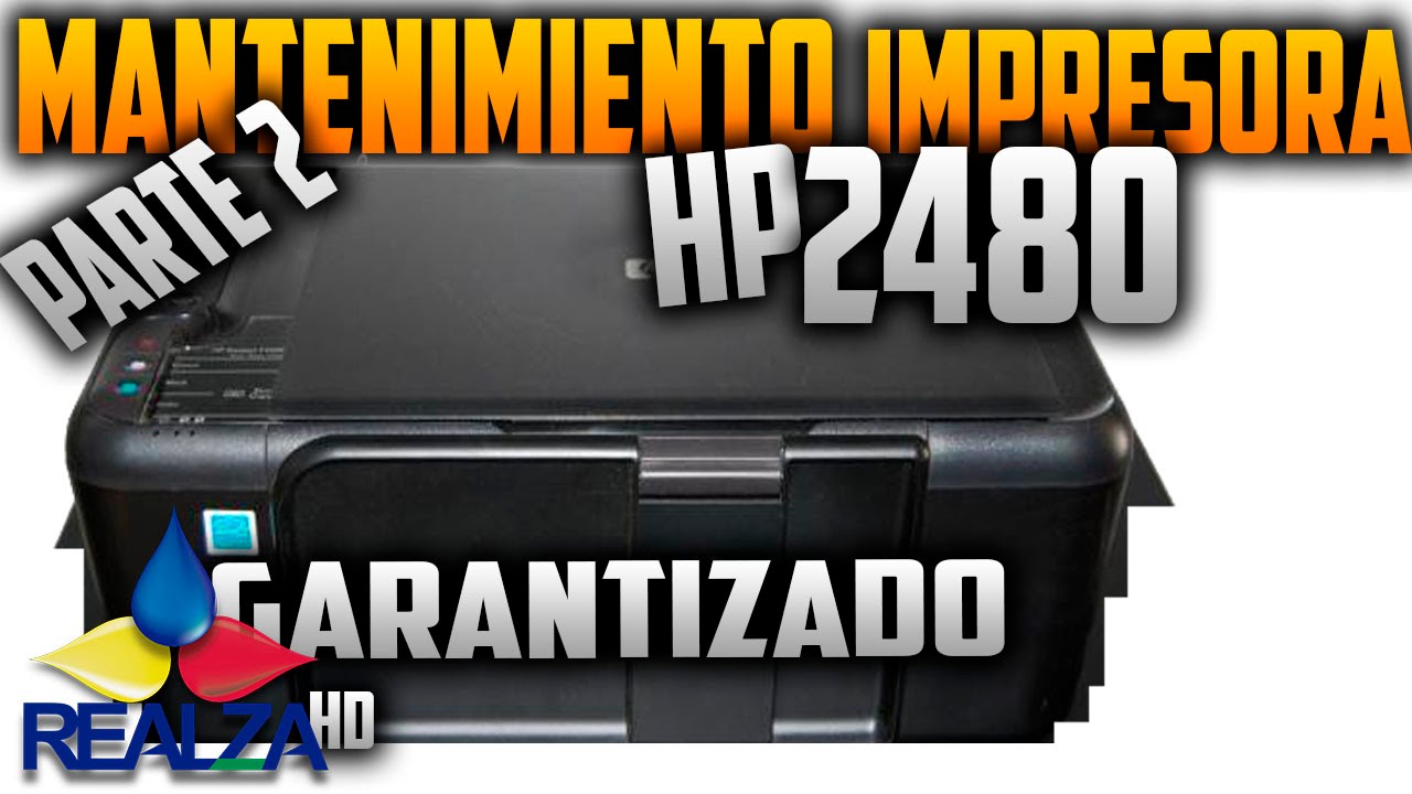 MANTENIMIENTO A impresora hp 2480 (parte 2) - YouTube