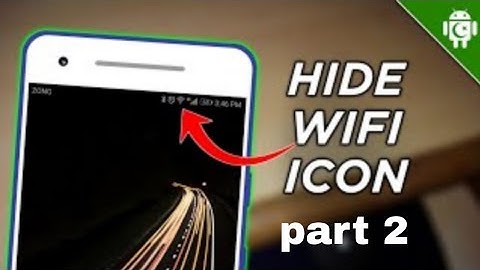 how to hide WiFi icon in status bar (Part 2)