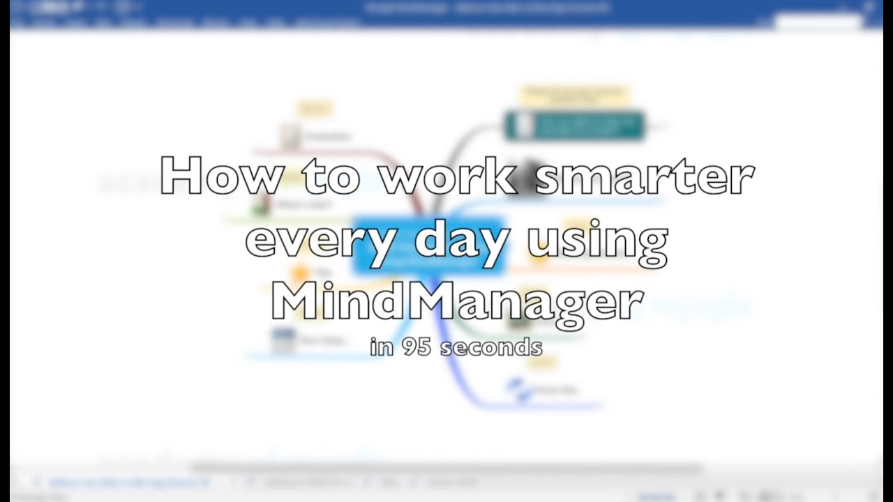 How To Work Smarter Every Day Using MindManager in 95 seconds - YouTube