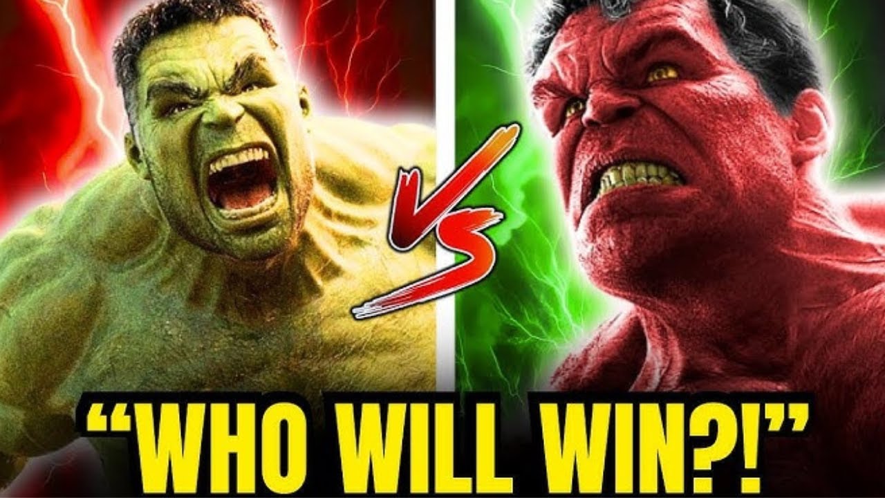 Green Hulk Vs Red Hulk Battle Comparison | Explained - YouTube