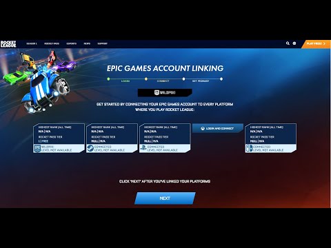 How To Link Multiple Rocket League Accounts To Epic Games Account Steam Psn Xbox Switch Youtube