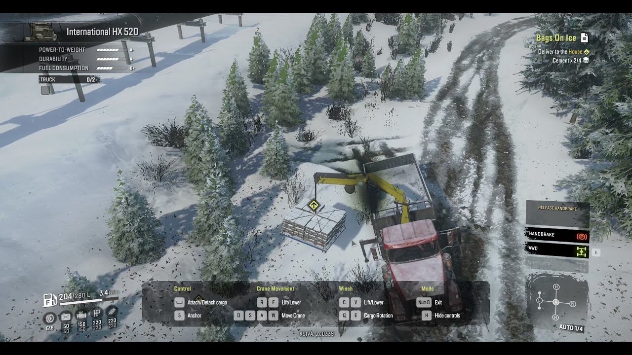 Snow Runner Bags On Ice YouTube