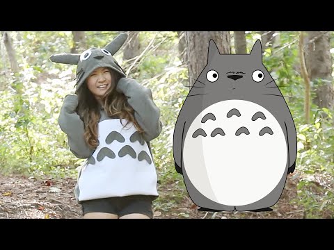 How to | DIY Easy Totoro Costume (No sew) | Halloween | Eva Chung