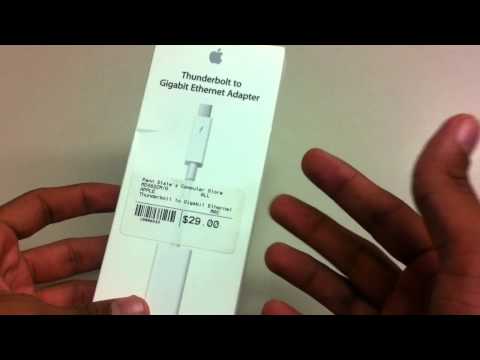Apple Thunderbolt to Gigabyte Ethernet Adapter Unboxing