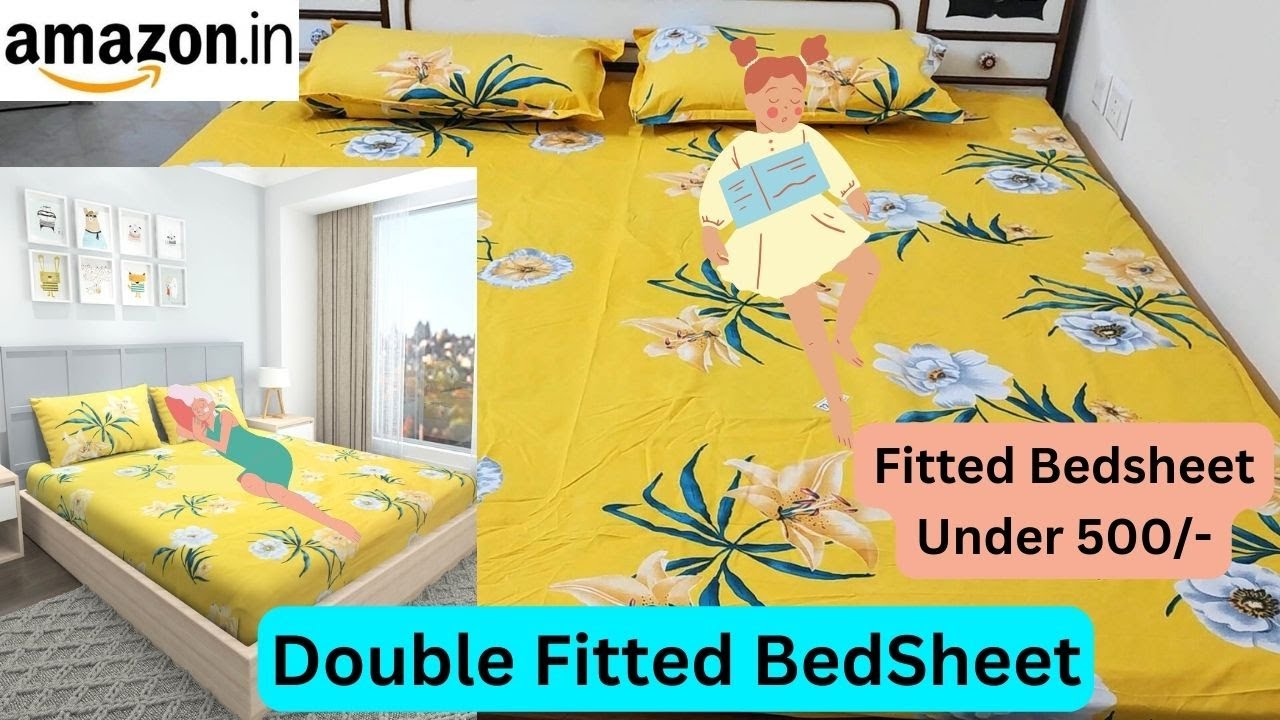 Amazon Fitted Bedsheet Review Double Bedsheet from Amazon YouTube