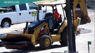 CAT 420E IT BACKHOE LOADER ~ ASPHALT WORK