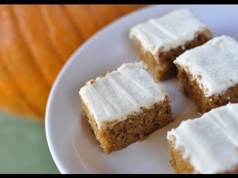How to Bake Pumpkin Bars with Cream Cheese Frosting