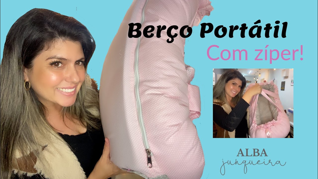 BERÇO PORTÁTIL COM ZÍPER, NINHO REDUTOR PARA BEBÊ, DIY, COSTURA CRIATIVA
