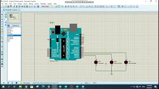 Arduino Uno FOR LOOP Proteus