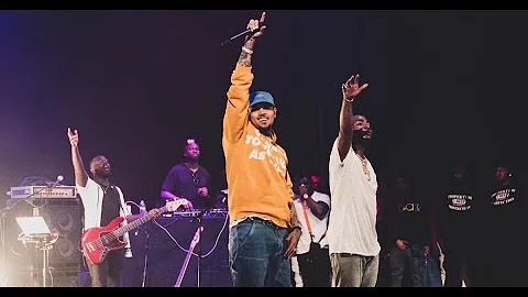 Chris Brown, Davido and The Compozers on stage in LA performing Blow My Mind + More