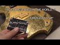 The coolest bass guitar in the world  installing the bridge