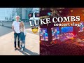 LUKE COMBS CONCERT | get ready with me + vlog!