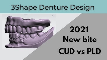 3Shape Denture Design  Scan new bite for Complete Vs Partial design