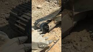 Replace excavator front idler