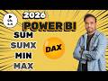 Power BI DAX - Aggregate Functions - SUM SUMX MIN MAX - Power BI Complete Course 2026 - C6.4