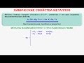 № 259. Неорганическая химия. Тема 32. Общие свойства металлов. Часть 3. Химические свойства металлов