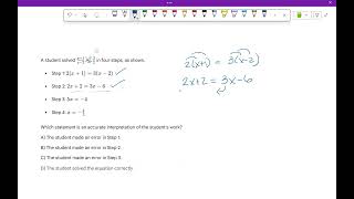 Solving Rational Equations Error Analysis