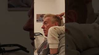 Girl Massage Her Dad