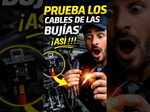 PRUEBA LOS CABLES DE LAS BUJÍAS ASÍ!!! #electronicaautomotriz #automobile