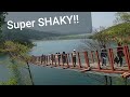 Paju majang lake shaking suspension bridge 파주 마장 호수 흔들다리