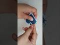 DIY Denim Heart Chain Craft 💙 Easy Jeans Fabric Heart Design#embroidery #shortsvideo #keychain