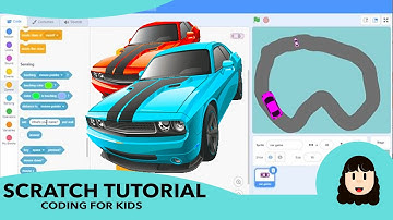 Scratch Racing Game Tutorial part 1 | Coding for Kids
