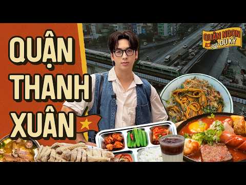 24-HOUR FOOD TOUR IN THANH XUAN DISTRICT Rice served on a chair fried bread O Que eel oxtail