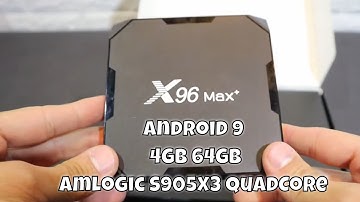 X96 MAX Plus Smart TV BOX 8K Android 9 0 Amlogic S905X3 Quad Core 4GB 64GB