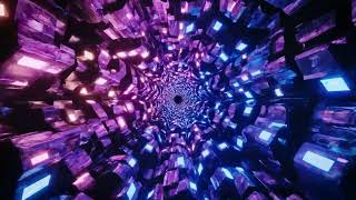 Fractal Corridor | 4K Infinite Neon Tunnel | Relaxing Ambient Screensaver To Get Lost In Time screenshot 4