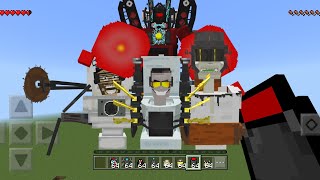 Skibidi Toilet UPDATE BY TelurMan MOD in Minecraft