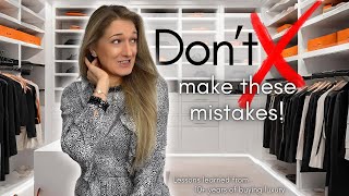LESSONS LEARNED from buying luxury - Don’t make these mistakes | Lesley Adina
